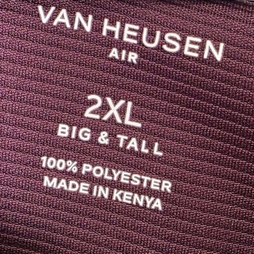 Van Heusen Men’s Maroon Short-Sleeve Polo - Picture 2 of 2